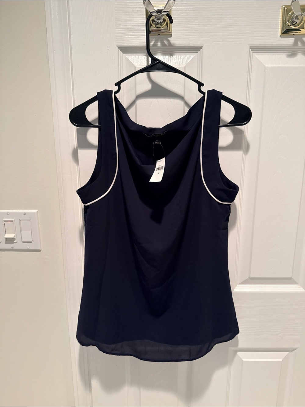 Banana Republic Navy with White Piping